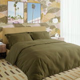 Sateen Pillowcase Set in Forest Green