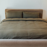 Jersey Knit Duvet Cover in Forest Green