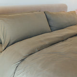Jersey Knit Duvet Cover in Forest Green