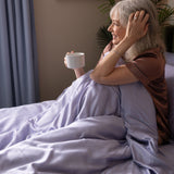 Sateen Duvet Cover in Dream Blue