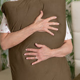 Jersey Knit Pillowcase Set in Forest Green