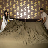 Sateen Sheet Set in Forest Green