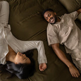 Sateen Sheet Set in Forest Green