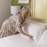 Jersey Knit Sham Set in Cloud White