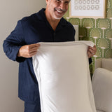 Jersey Knit Sham Set in Cloud White