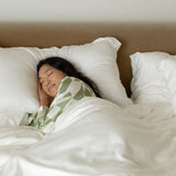 Sateen Duvet Cover in Cloud White