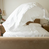 Sateen Sheet Set in Cloud White