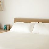 Sateen Sham Set in Cloud White