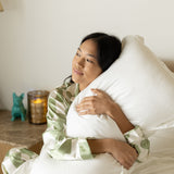 Sateen Sham Set in Cloud White