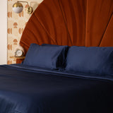Sateen Sham Set in Deep Sleep
