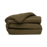 Jersey Knit Duvet Cover in Forest Green