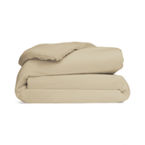 Jersey Knit Duvet Cover in Sunlit Cream