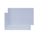 Two light blue pillowcases on top of each other flat laying image png
