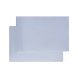 Two light blue pillowcases on top of each other flat laying image png