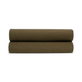 Jersey Knit Pillowcase Set in Forest Green