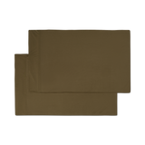 Jersey Knit Pillowcase Set in Forest Green