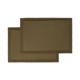 Sateen Sham Set in Forest Green