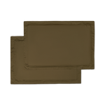 two sateen forest green pillowcase shams flat lay 