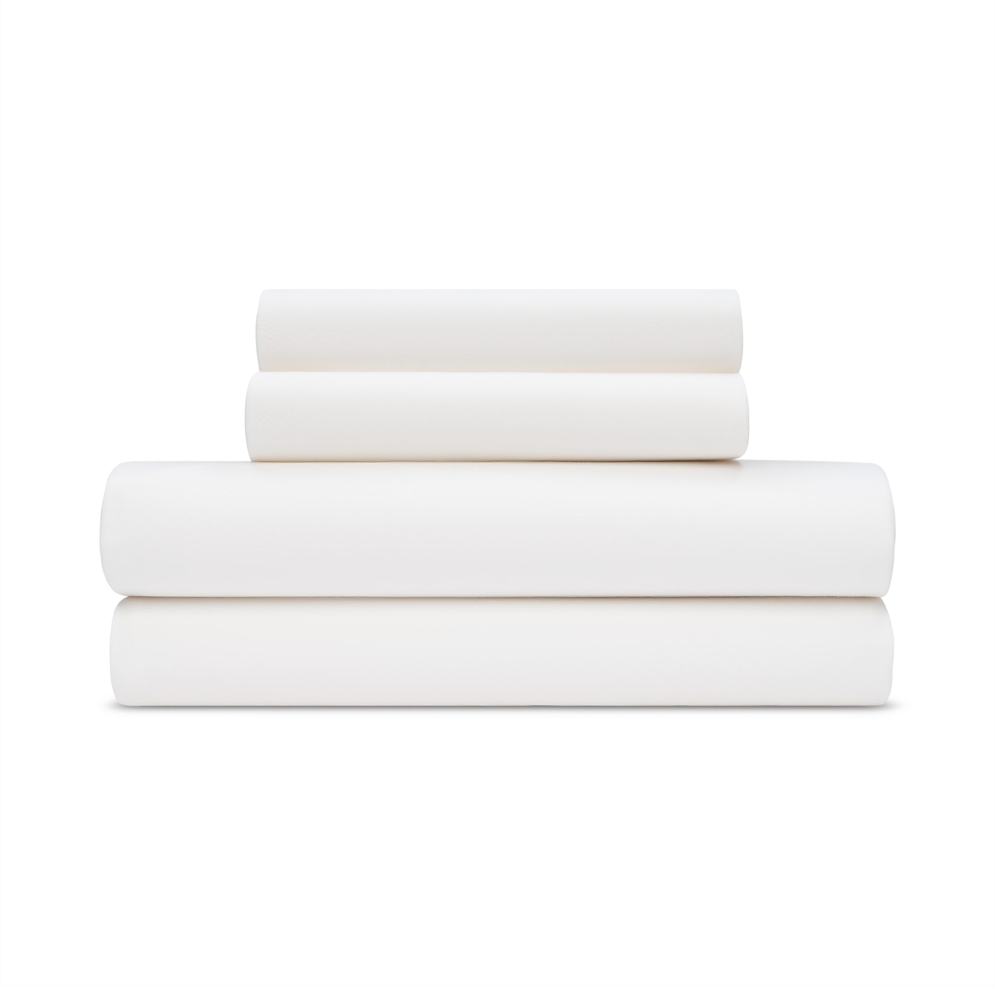 Jersey Knit King Sheet Set in Ivory White