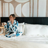 Sateen Sham Set in Ivory White