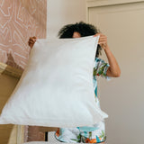 Sateen Pillowcase Set in Ivory White