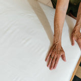 Sateen Sheet Set in Ivory White